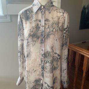 Josef snakeskin print blouse